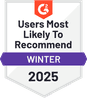 Users most likely to recommend fall 2024