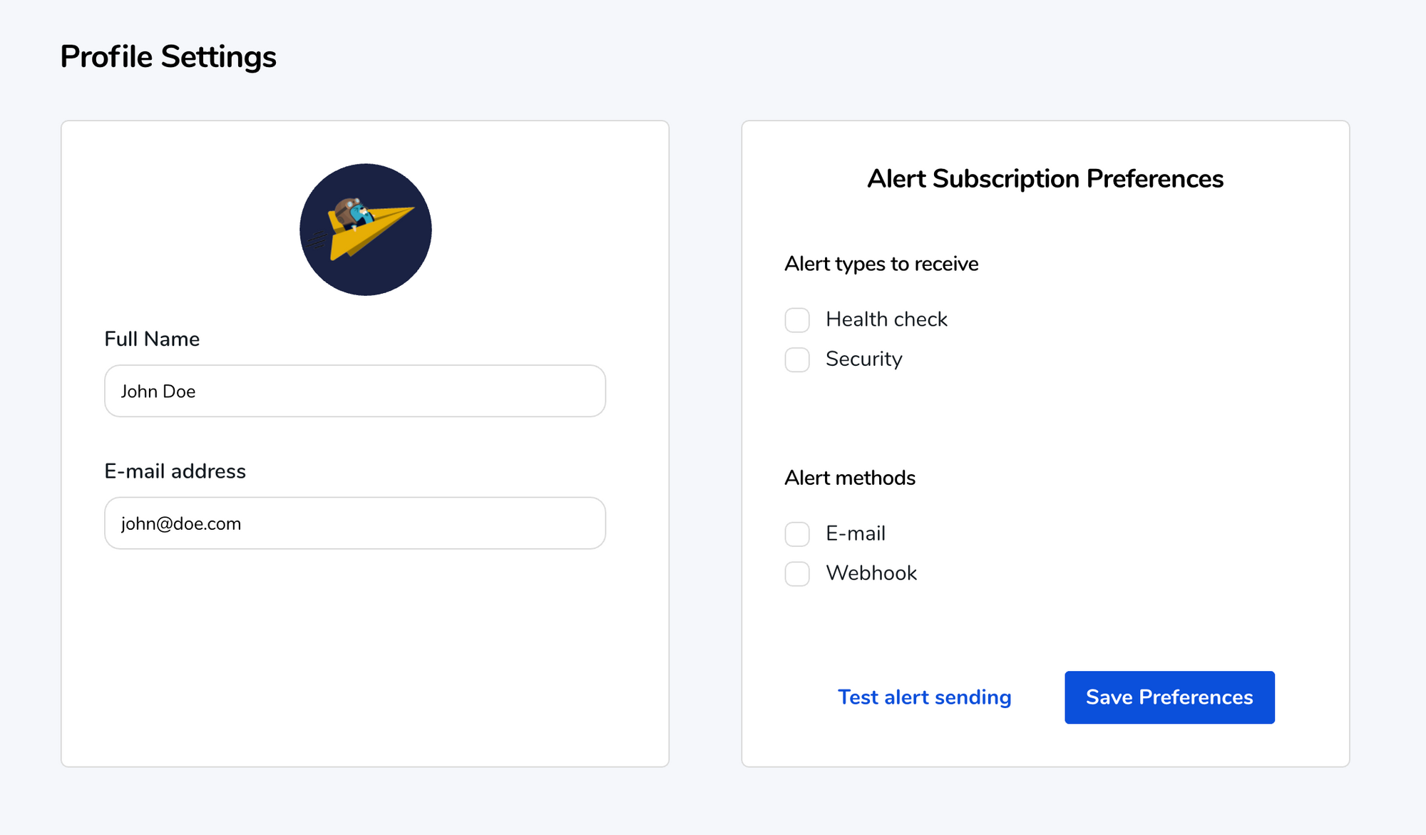 Traefik Pilot Profile Settings