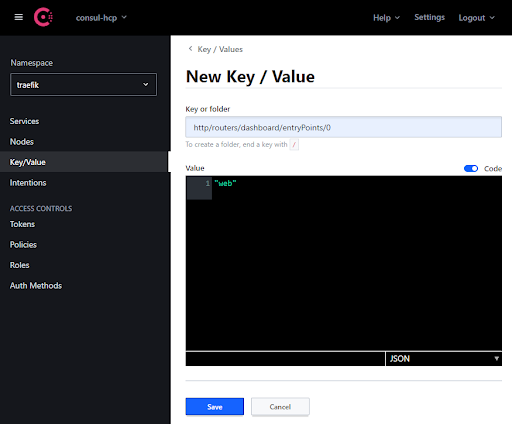 configuring traefik proxy in hashicorp consul ui